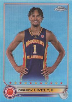 2022 Topps Chrome McDonald's All American - Refractor #50 Dereck Lively, II Front