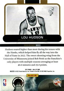 2022 Panini Basketball Hall of Fame #NNO Lou Hudson Back