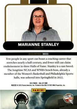 2022 Panini Basketball Hall of Fame #NNO Marianne Stanley Back