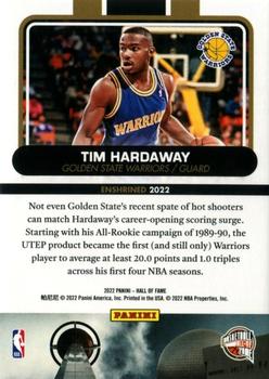 2022 Panini Basketball Hall of Fame #NNO Tim Hardaway Back