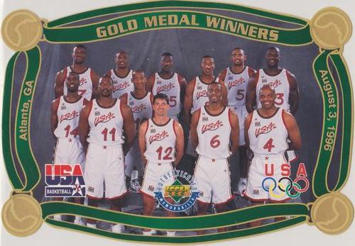 1996 Upper Deck Authenticated 1996 Gold Medal Winners #NNO Team USA Front