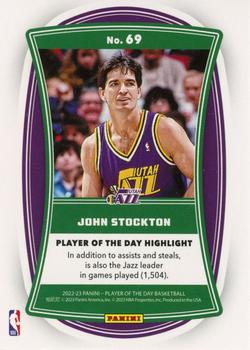 2022-23 Panini NBA Player of the Day #69 John Stockton Back