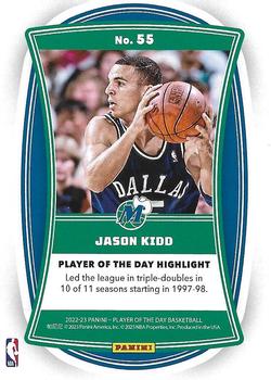 2022-23 Panini NBA Player of the Day - Red #55 Jason Kidd Back