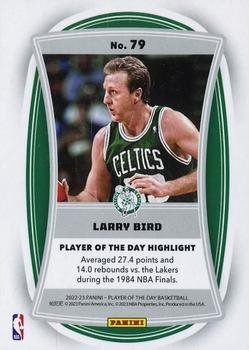 2022-23 Panini NBA Player of the Day - Red #79 Larry Bird Back