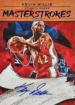 2022-23 Panini Court Kings - Masterstrokes Sapphire #MS-KWH Kevin Willis Front