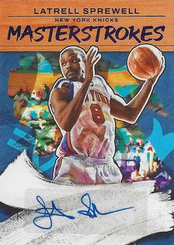 2022-23 Panini Court Kings - Masterstrokes Violet #MS-LSK Latrell Sprewell Front