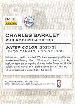2022-23 Panini Court Kings - Water Color #13 Charles Barkley Back
