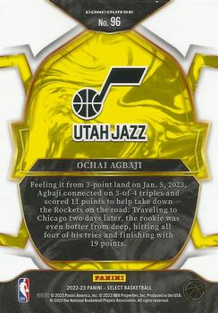 2022-23 Panini Select #96 Ochai Agbaji Back