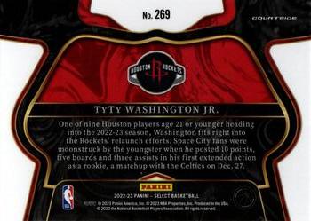 2022-23 Panini Select #269 TyTy Washington Jr. Back