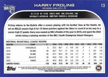 2022-23 Topps NBL #13 Harry Froling Back