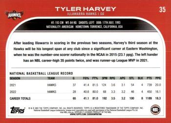 2022-23 Topps NBL #35 Tyler Harvey Back