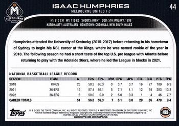 2022-23 Topps NBL #44 Isaac Humphries Back