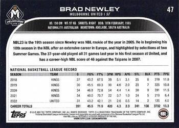 2022-23 Topps NBL #47 Brad Newley Back