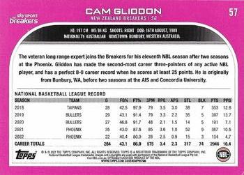 2022-23 Topps NBL #57 Cam Gliddon Back