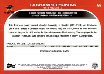 2022-23 Topps NBL #66 Tashawn Thomas Back