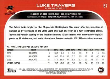 2022-23 Topps NBL #67 Luke Travers Back