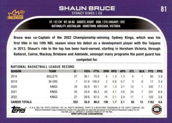 2022-23 Topps NBL #81 Shaun Bruce Back
