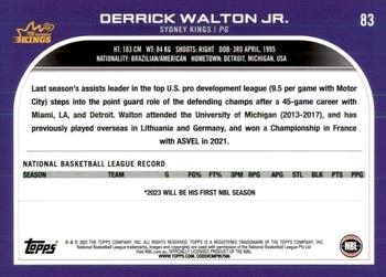2022-23 Topps NBL #83 Derrick Walton Jr. Back