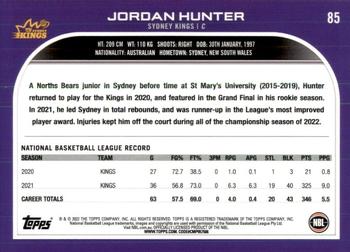 2022-23 Topps NBL #85 Jordan Hunter Back