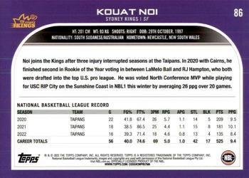 2022-23 Topps NBL #86 Kouat Noi Back