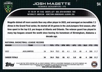 2022-23 Topps NBL #94 Josh Magette Back
