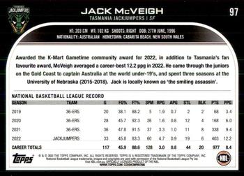 2022-23 Topps NBL #97 Jack McVeigh Back