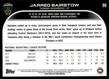 2022-23 Topps NBL #99 Jarred Bairstow Back