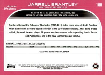 2022-23 Topps NBL #100 Jarrell Brantley Back