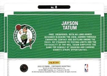 2022-23 Panini Contenders - Suite Shots #8 Jayson Tatum Back