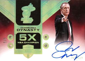 2021-22 Panini Eminence - Diamond Dynasty Signatures Gold #DDS-PRY Pat Riley Front