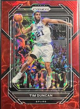 2022-23 Panini Prizm - Prizms Choice Red #293 Tim Duncan Front