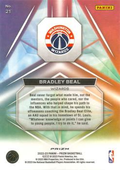 2022-23 Panini Prizm - Prizmatic Prizms Fast Break #21 Bradley Beal Back