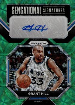 2022-23 Panini Prizm - Sensational Signatures Prizms Choice Green #SS-GH Grant Hill Front