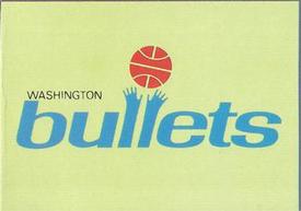 1986-87 Super Canasta Stickers (Spanish) #NNO Washington Bullets Front