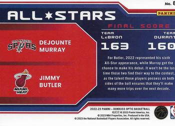 2022-23 Donruss Optic - All-Stars #8 Dejounte Murray / Jimmy Butler Back