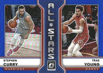 2022-23 Donruss Optic - All-Stars Blue #2 Stephen Curry / Trae Young Front