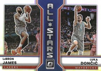 2022-23 Donruss Optic - All-Stars Holo #1 LeBron James / Luka Doncic Front