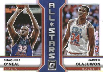 2022-23 Donruss Optic - All-Stars Holo #14 Shaquille O'Neal / Hakeem Olajuwon Front