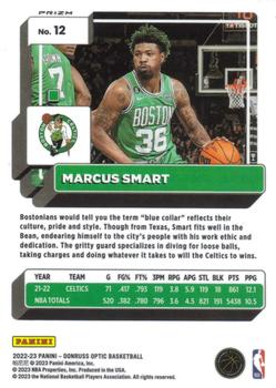 2022-23 Donruss Optic - Red Wave #12 Marcus Smart Back