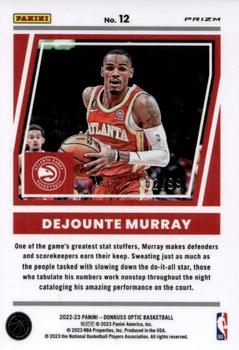 2022-23 Donruss Optic - Elite Dominators Red #12 Dejounte Murray Back