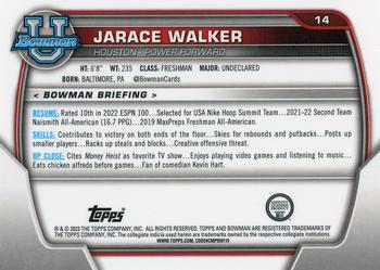 2022-23 Bowman University Chrome #14 Jarace Walker Back