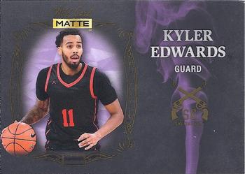 2022 Wild Card Matte - Smoking Guns Black/Purple #SG-16 Kyler Edwards Front