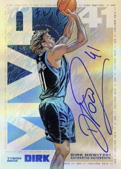 2023 Tyson Beck Dirk Nowitzki - Rainbow Foil Autograph #NNO Dirk Nowitzki Front