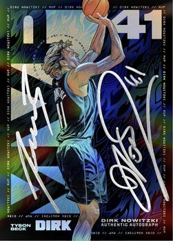 2023 Tyson Beck Dirk Nowitzki - Night Foil Dual Autograph #NNO Dirk Nowitzki Front