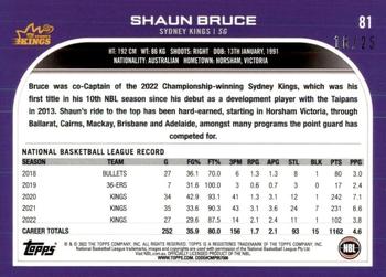 2022-23 Topps NBL - Orange #81 Shaun Bruce Back
