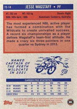 2022-23 Topps NBL - 1972 Topps Basketball Red #72-14 Jesse Wagstaff Back