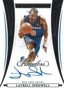 2021-22 Panini Flawless - Distinguished Autos #DA-LSW Latrell Sprewell Front