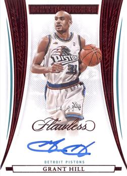 2021-22 Panini Flawless - Distinguished Autos Ruby #DA-GHL Grant Hill Front