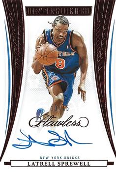 2021-22 Panini Flawless - Distinguished Autos Ruby #DA-LSW Latrell Sprewell Front