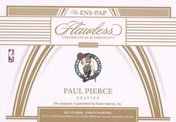 2021-22 Panini Flawless - Enshrined Signatures Amethyst #ENS-PAP Paul Pierce Back